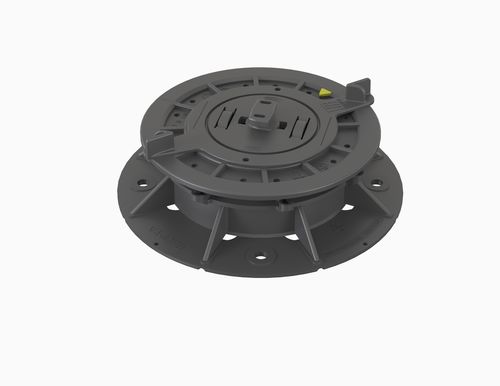 Supporto per pavimento sopraelevato in polipropilene - VersiJack® VJ-F1 39.5–52.5 mm - Elmich Pte Ltd - da esterno / da interno / regolabile