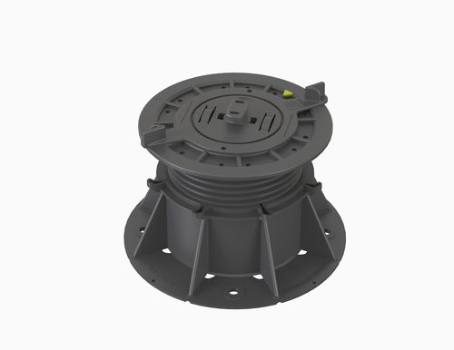 Supporto per pavimento sopraelevato in polipropilene - VersiJack® VJ-F3 76.5–119.5 mm - Elmich Pte Ltd - da esterno / da interno / regolabile