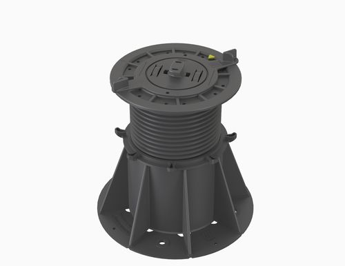 Supporto per pavimento sopraelevato in polipropilene - VersiJack® VJ-F4 119.5–203.5 mm - Elmich Pte Ltd - da esterno / da interno / regolabile
