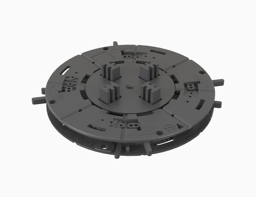 Supporto per pavimento sopraelevato in polipropilene - SpiraPave® SP-T11 12–18 mm - Elmich Pte Ltd - da esterno / da interno / regolabile