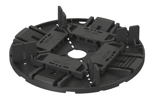 Supporto per pavimento sopraelevato in polipropilene - VersiPave® 12P 12–24 mm - Elmich Pte Ltd - da esterno / da interno / regolabile