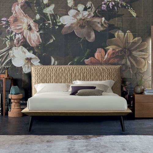 Letto matrimoniale - ABACO FOLD - OGGIONI - contemporaneo / imbottito / con testiera