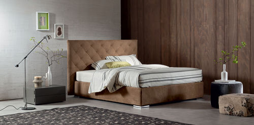 Letto matrimoniale - BEAT - OGGIONI - contemporaneo / imbottito / con testiera