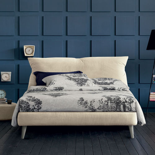 Letto matrimoniale - DAN - OGGIONI - singolo / contemporaneo / imbottito