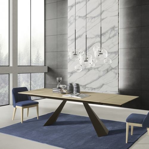 Tavolo contemporaneo - COAST - ZAMAGNA ITALIA - in vetro / in laminato / in ceramica