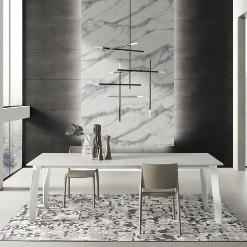 Tavolo contemporaneo - JET - ZAMAGNA ITALIA - in legno / in vetro / in laminato