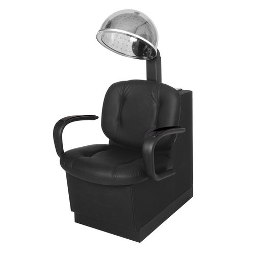 Poltrona da parrucchiere contemporanea - EL-66 - kaemark - in vinile / imbottita / con casco per asciugatura