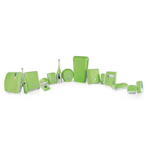 Set da bagno in plastica - COLORED LINE - GREEN - MAR PLAST Group S.p.A. - a pavimento / da parete / per camera d'hotel