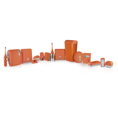 Set da bagno in plastica - LINEA COLORED - ORANGE - MAR PLAST Group S.p.A. - a pavimento / da parete / per camera d'hotel