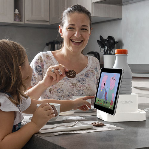 Supporto per tablet da tavolo - 4PHONE - MOBILE AND TABLE SUPPORT DEVICE - MAR PLAST Group S.p.A. - contract / orizzontale / bianco