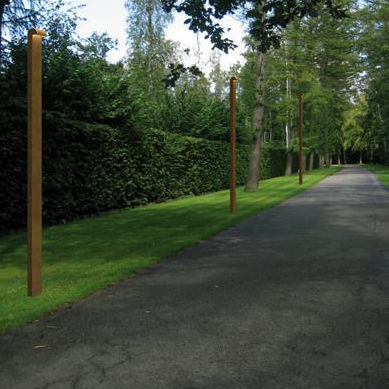 Lampione da giardino - SIMPLY90 HIGA - pvd concept - contemporaneo / in acciaio / LED