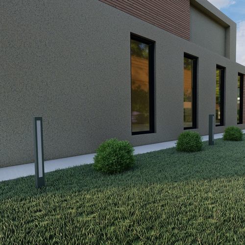Lampioncino contemporaneo - ISIGN - BSI LIGHTING TECHNOLOGIES INC. - in alluminio / LED / IP65