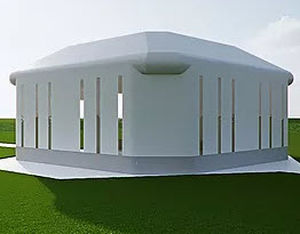 Pressostruttura con membrana in PVC - HALITE - Vector Trade UK - per eventi