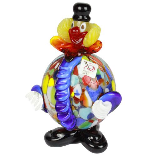 Scultura in vetro di Murano - CLOWNS : MONGOLFIERA - Original Murano Glass s.n.c. - in vetro soffiato