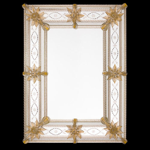Specchio a muro - RICCARDO  - Original Murano Glass s.n.c. - classico / rettangolare / in vetro di Murano