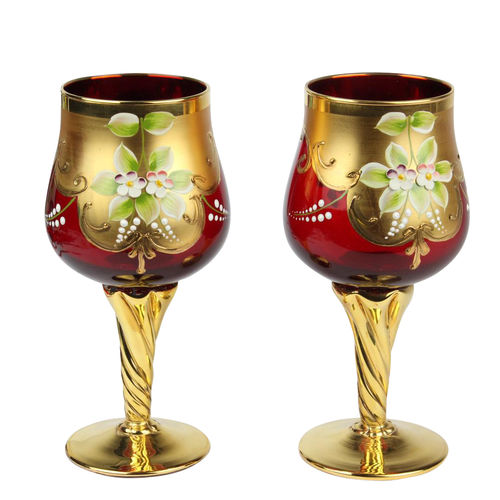 Bicchiere a calice - TREFUOCHI : YOU&ME  - Original Murano Glass s.n.c. - in vetro soffiato / in vetro di Murano