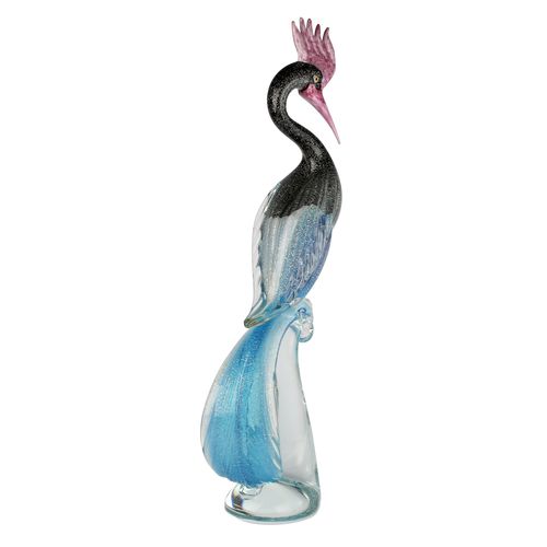 Scultura in vetro di Murano - LIMITED EDITION OF ART : MALE ROYAL HERON - Original Murano Glass s.n.c.