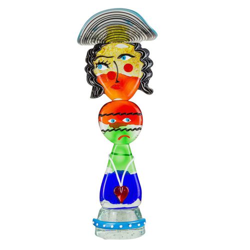 Scultura in vetro di Murano - PICASSO DREAM : TOTEM WOMAN - Original Murano Glass s.n.c.