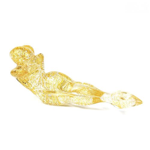 Scultura in vetro di Murano - LYING LOVERS - Original Murano Glass s.n.c. - in oro