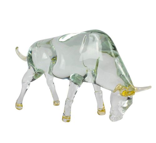 Scultura in vetro di Murano - EXCLUSIVE BULL - Original Murano Glass s.n.c. - in oro
