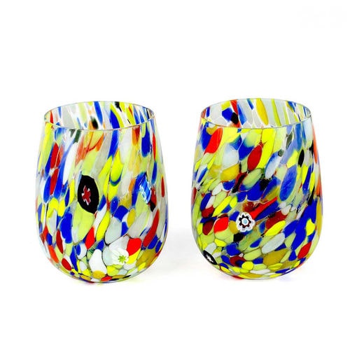 Bicchiere da vino - CARNEVALE  - Original Murano Glass s.n.c. - da cocktail / in vetro soffiato / in vetro di Murano