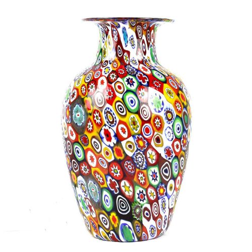 Vaso classico - MILLEFIORI MIX - Original Murano Glass s.n.c. - in vetro di Murano / fatto a mano