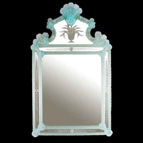 Specchio a muro - TURCHESIN - Original Murano Glass s.n.c. - stile veneziano / in vetro di Murano