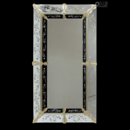 Specchio a muro - DOGE - Original Murano Glass s.n.c. - stile veneziano / rettangolare / in vetro di Murano