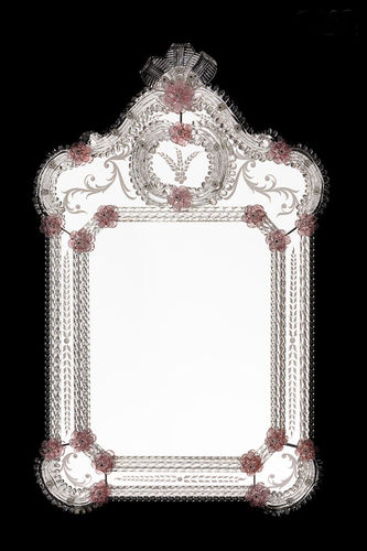 Specchio a muro - SEXTUS - Original Murano Glass s.n.c. - stile veneziano / rettangolare / in vetro di Murano