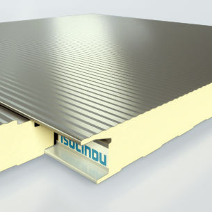 Pannello sandwich per facciata - ISOPARETE PLISSÉ - ISOCINDU SA DE CV - per muro / bifacciale metallico / anima in poliuretano PUR