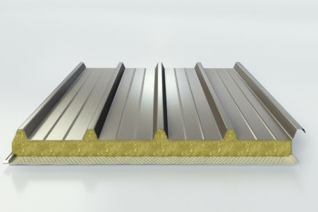 Pannello sandwich per tetto - ISOFIRE FONO - ISOCINDU SA DE CV - bifacciale metallico / anima in lana di roccia / non infiammabile