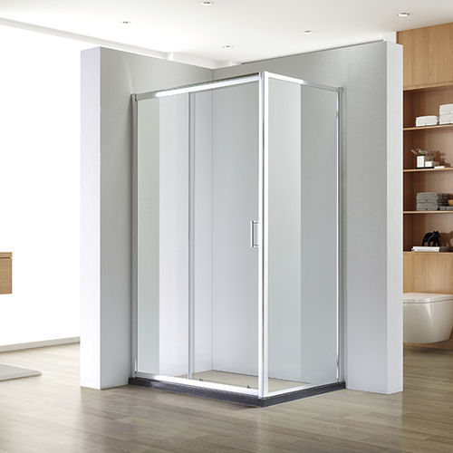 Box doccia in vetro - A1800T-W - Shaoxing Joyful Bathroom Co., Ltd - con porta scorrevole / d'angolo / vetro trasparente