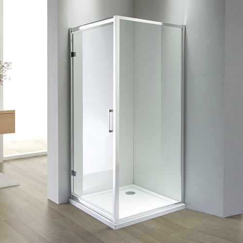 Box doccia in vetro - A1825 - Shaoxing Joyful Bathroom Co., Ltd - con porta scorrevole / d'angolo / vetro trasparente