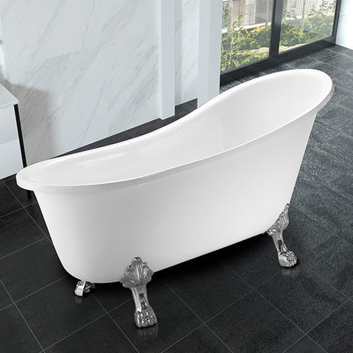 Vasca da bagno ovale - MV025G-1 - Shaoxing Joyful Bathroom Co., Ltd - con piedi / per ambiente abitativo / in acrilico