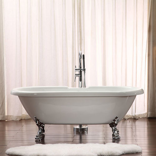 Vasca da bagno ovale - MV005G - Shaoxing Joyful Bathroom Co., Ltd - con piedi / per ambiente abitativo / in acrilico