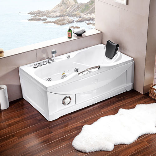 Spa fuoriterra - A002 - Shaoxing Joyful Bathroom Co., Ltd - rettangolare / 2 posti / in acrilico