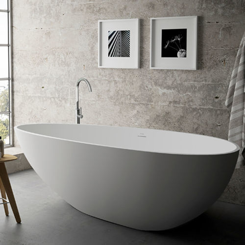 Vasca da bagno ovale - B11610 - Munk Building Materials Co., Ltd. - da appoggio / per ambiente abitativo / in Solid Surface