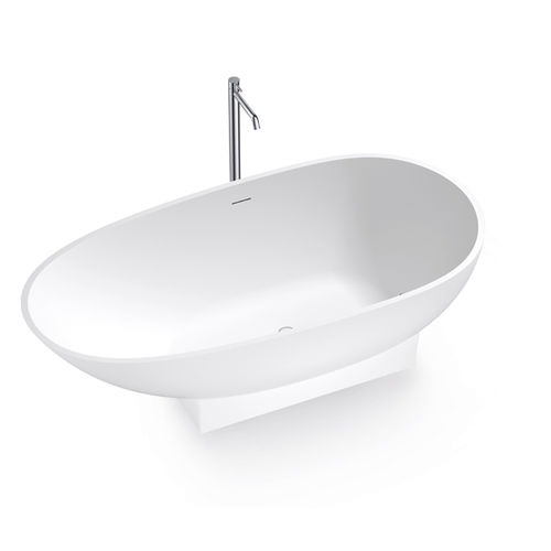 Vasca da bagno ovale - B11704 - Munk Building Materials Co., Ltd. - da appoggio / per ambiente abitativo / in Solid Surface