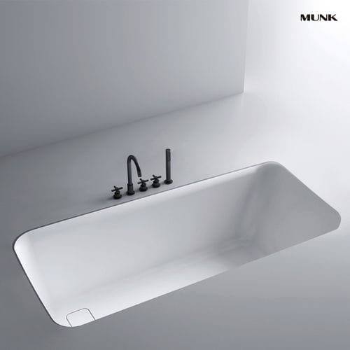 Vasca da bagno per ambiente abitativo - B11718 - Munk Building Materials Co., Ltd. - in Solid Surface / in acrilico / contemporanea