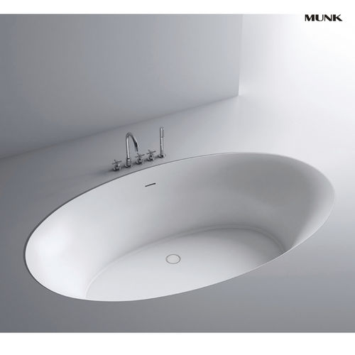 Vasca da bagno ovale - B11816 - Munk Building Materials Co., Ltd. - per ambiente abitativo / in Solid Surface / in acrilico