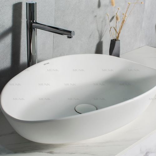 Lavabo da appoggio - P126W3 - Munk Building Materials Co., Ltd. - in acrilico / in Solid Surface / lucido