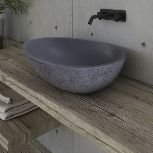 Lavabo da appoggio - P12617 - Munk Building Materials Co., Ltd. - in acrilico / in Solid Surface / lucido