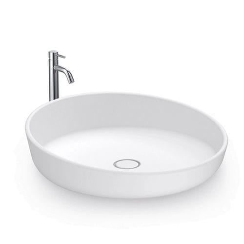 Lavabo a muro - P124W4 - Munk Building Materials Co., Ltd. - in acrilico / singolo / circolare