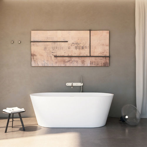 Vasca da bagno ovale - B11505 - Munk Building Materials Co., Ltd. - da appoggio / per ambiente abitativo / in Solid Surface