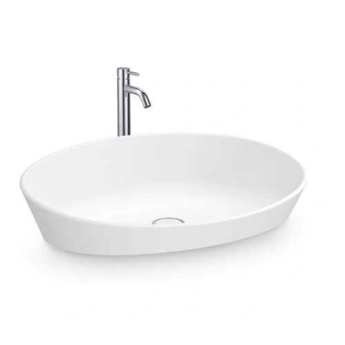 Lavabo da appoggio - P126W6 - Munk Building Materials Co., Ltd. - in acrilico / con miscelatore / singolo