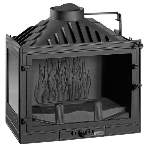 Inserto per camini ad angolo - UNIFLAM 700 STANDARD LEFT (AIR SUPPLY) - Parkanex Sp. z o.o. - a legna