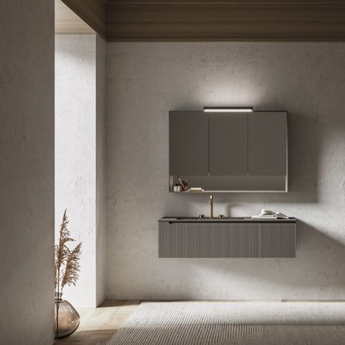 Mobile lavabo sospeso - VERTIGO EVOLUTION VE10 - PUNTOTRE - in HPL / polimerico / contemporaneo