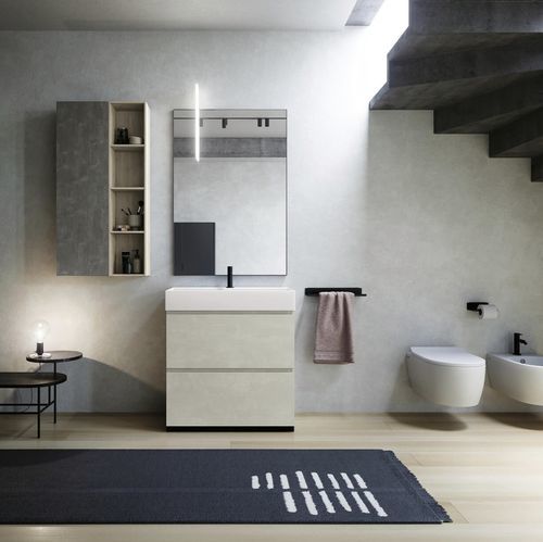 Mobile lavabo da appoggio - COMP.13 - PUNTOTRE - in laminato / contemporaneo / senza ante