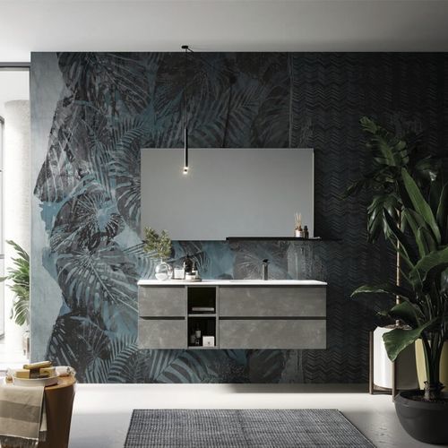Mobile lavabo sospeso - COMP.14 - PUNTOTRE - in laminato / contemporaneo / senza ante