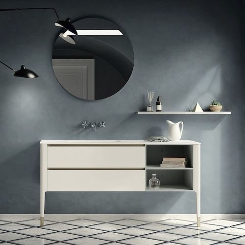Mobile lavabo a muro - ART09 - PUNTOTRE - in laminato / contemporaneo / senza ante